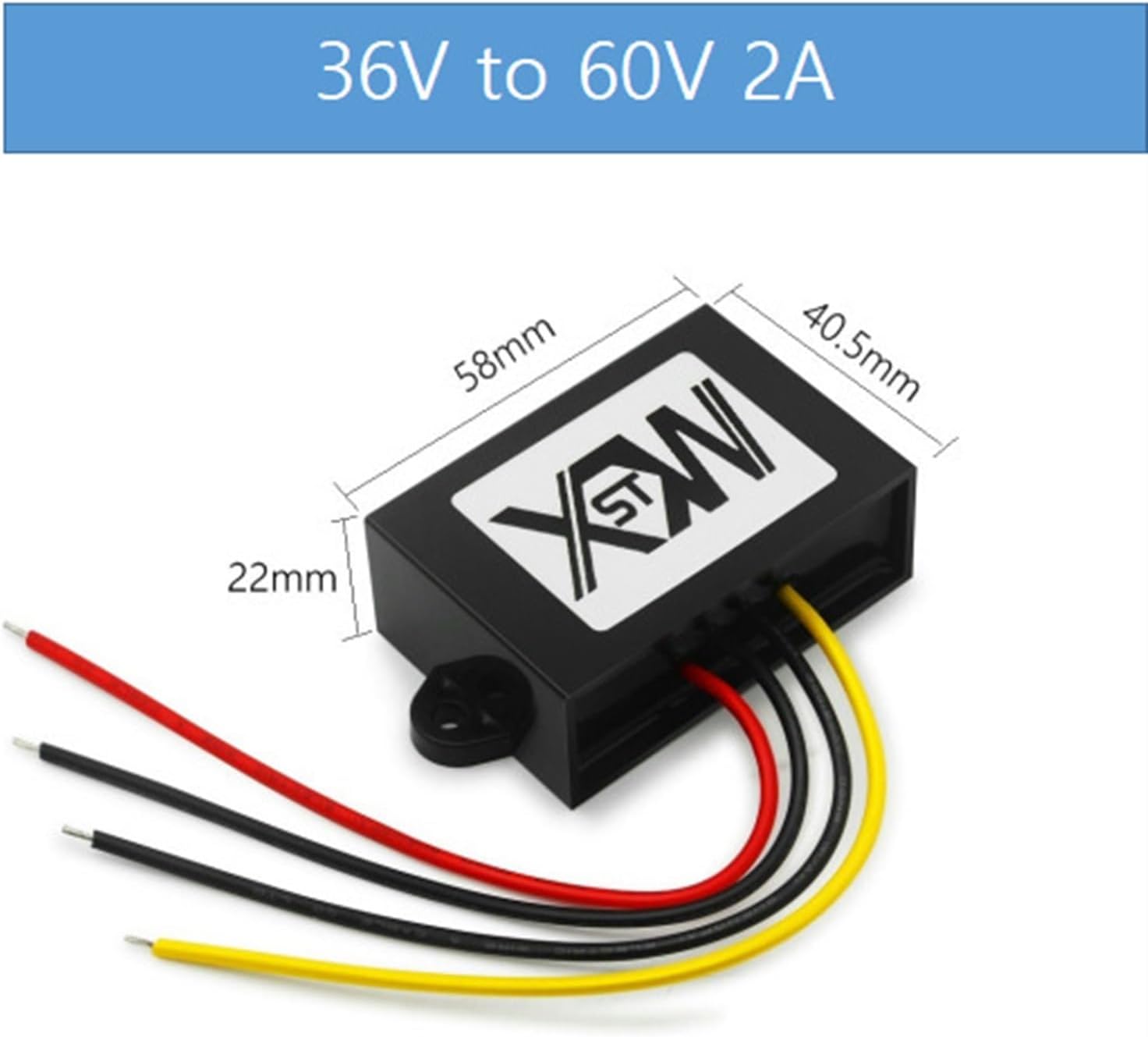 12v 24v 36v to 60v Step Up Boost Converter 0.6A 1A 1.5A 2A 60v Voltage Step Up Regulated Power Supply(36V to 60V 2A)