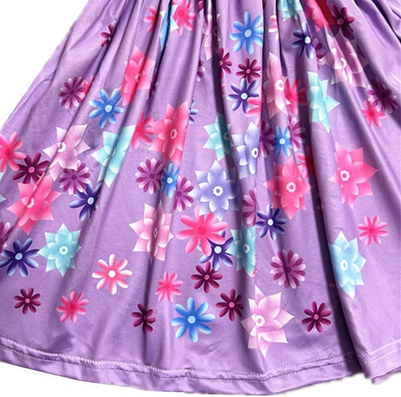 Miniatura 5 de Choadam Mirabel - Vestido de princesa para niñas y niños pequeños, disfraz de bruja negra, disfraz de princesa melocotón, vestido rosa