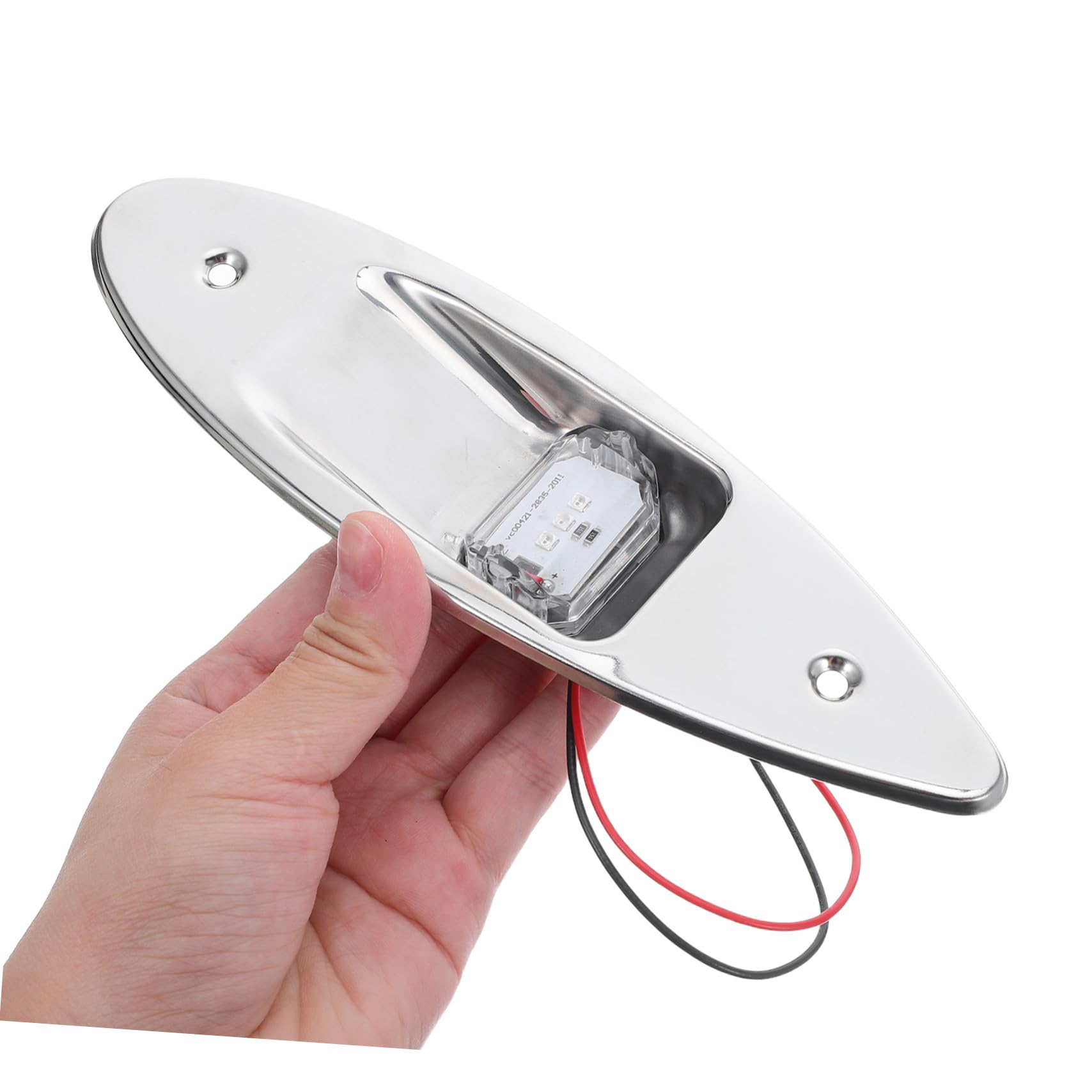 Anneome Luces LED de Navegación para Barco 2 Piezas Acero Inoxidable 304 | Plata, Impermeables Alta Luminosidad, para Yate y Kayak, Señalización Lateral Roja y Verde