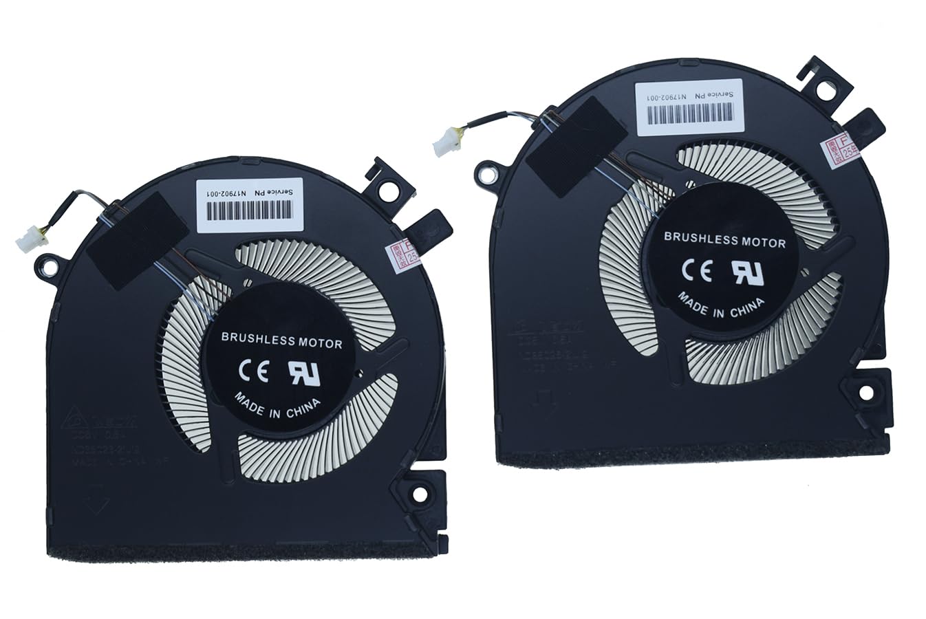 2 Piece New Replacement CPU Cooling Fan for HP Victus 15-FA 15-FB Series 15-fa0031dx 15-fb0028nr TPN-Q278 TPN-Q279 15-fb0028nr 0050ax 0103la N17902-001 DFS5K22B056737 FPJY N13304-001
