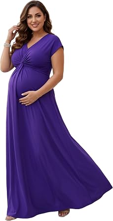 KOH KOH Womens Long Flowy Cap Sleeve Empire Waist Cocktail Maxi Dress Gown