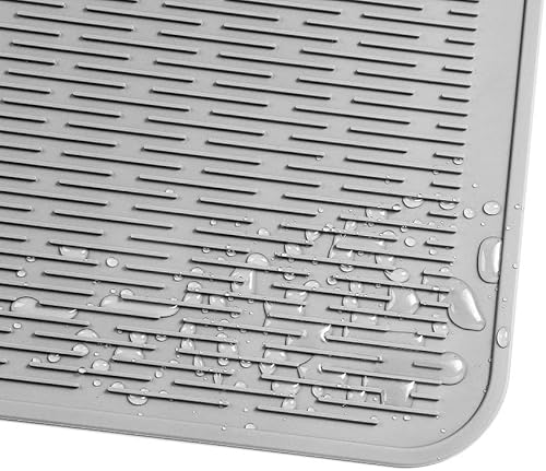 Miniatura 458 de Tapete de silicona para secado de platos para múltiples usos, fácil de limpiar, ecológico, resistente al calor, tapete de silicona para encimera