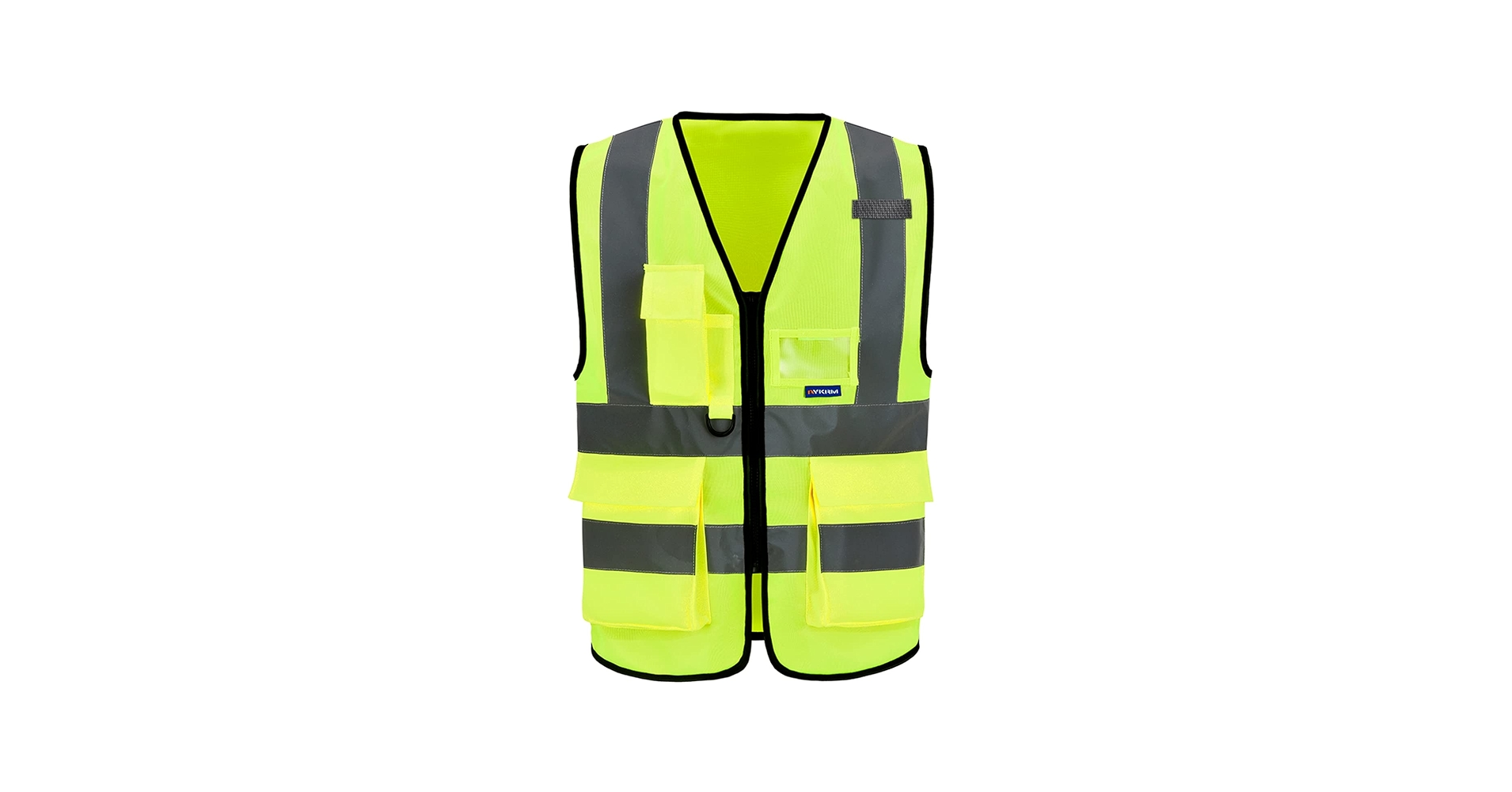 A-SAFETY Enhanced Visibility Safety Vest, Hi Viz 2 Band And