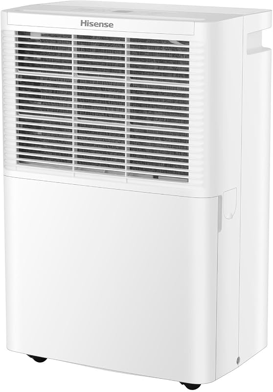 Deshumidificador portátil compacto Hisense de 25 pintas, 1500 pies cuadrados Ft. | Eficiente en energía, silencioso, absorbedor de humedad, extractor de humedad, para baño dormitorio garaje ático casa