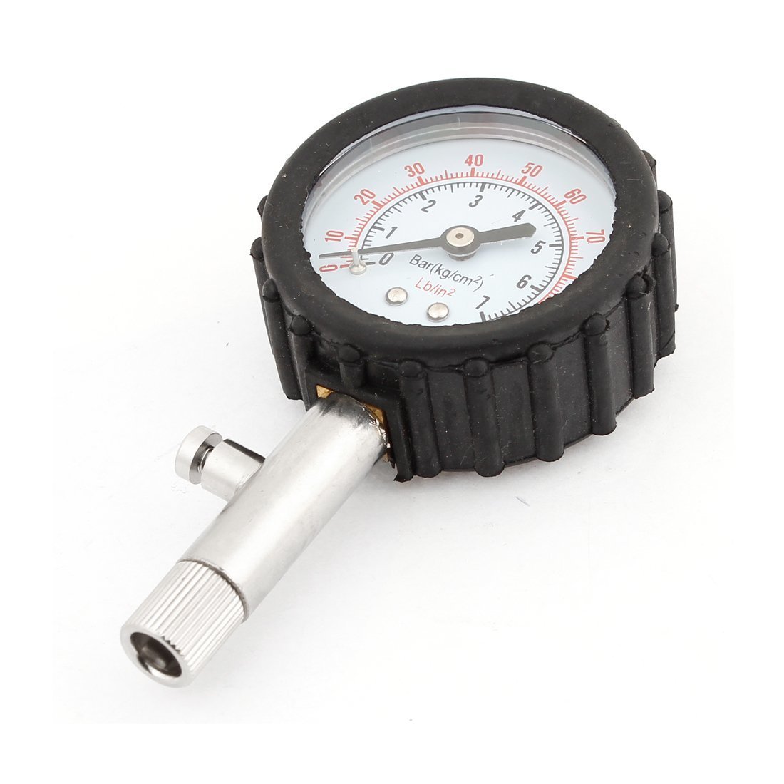 uxcell Round Dial 0100Psi Tyre Tire Pressure Measure Gauge Black for