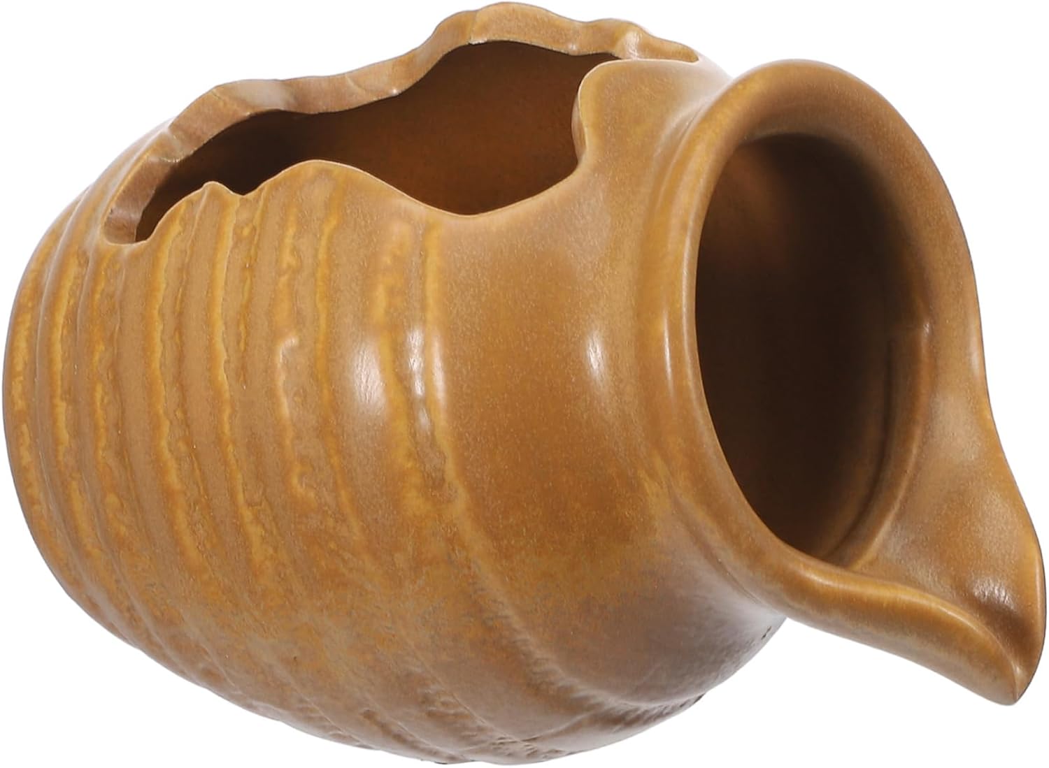 Vintage Ceramic Jar Fountain Decor for Aquariums Indoor Waterfall Dispenser 1-Piece Circulating Fish Tank Accessory Oxygen Filtration