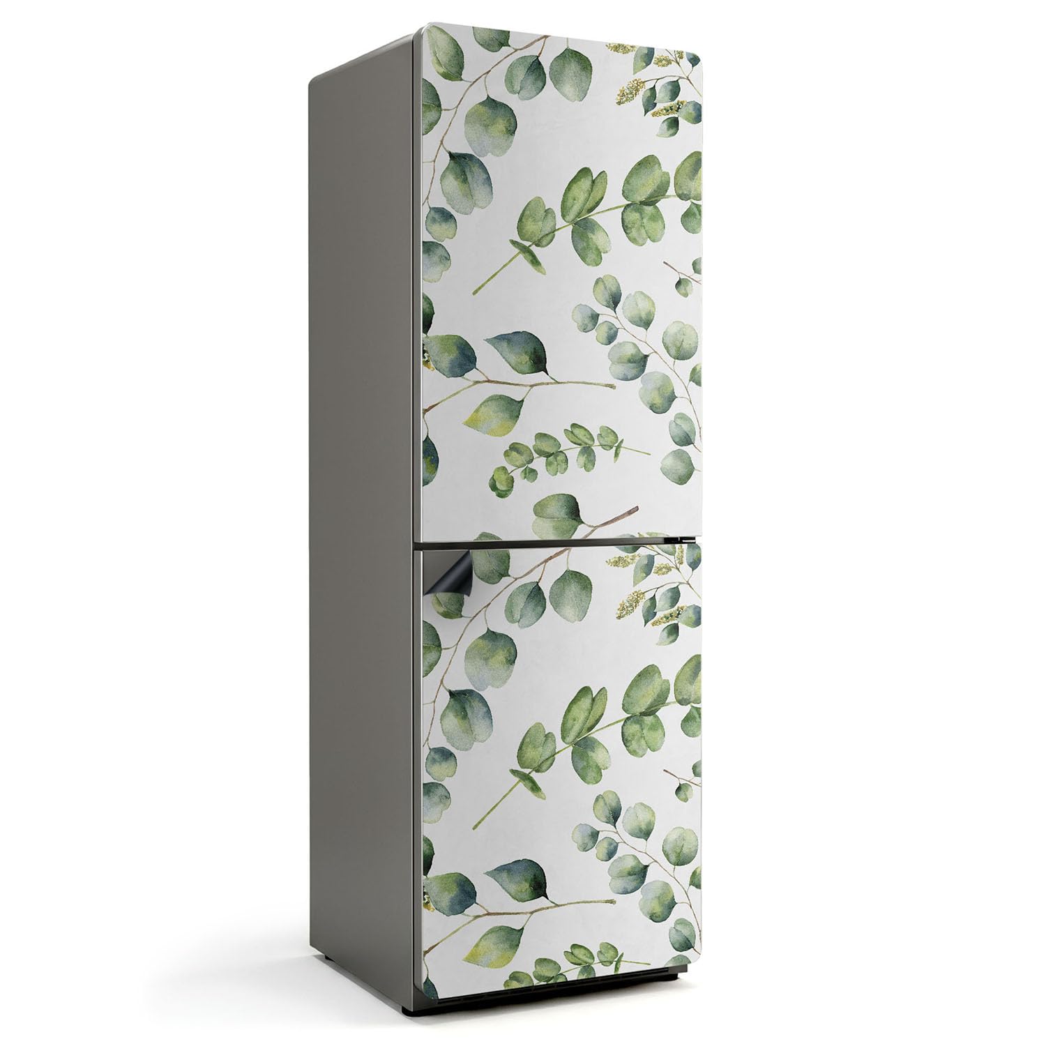Tapis magnétique 60x180 cm pour cuisine à motif petites feuilles