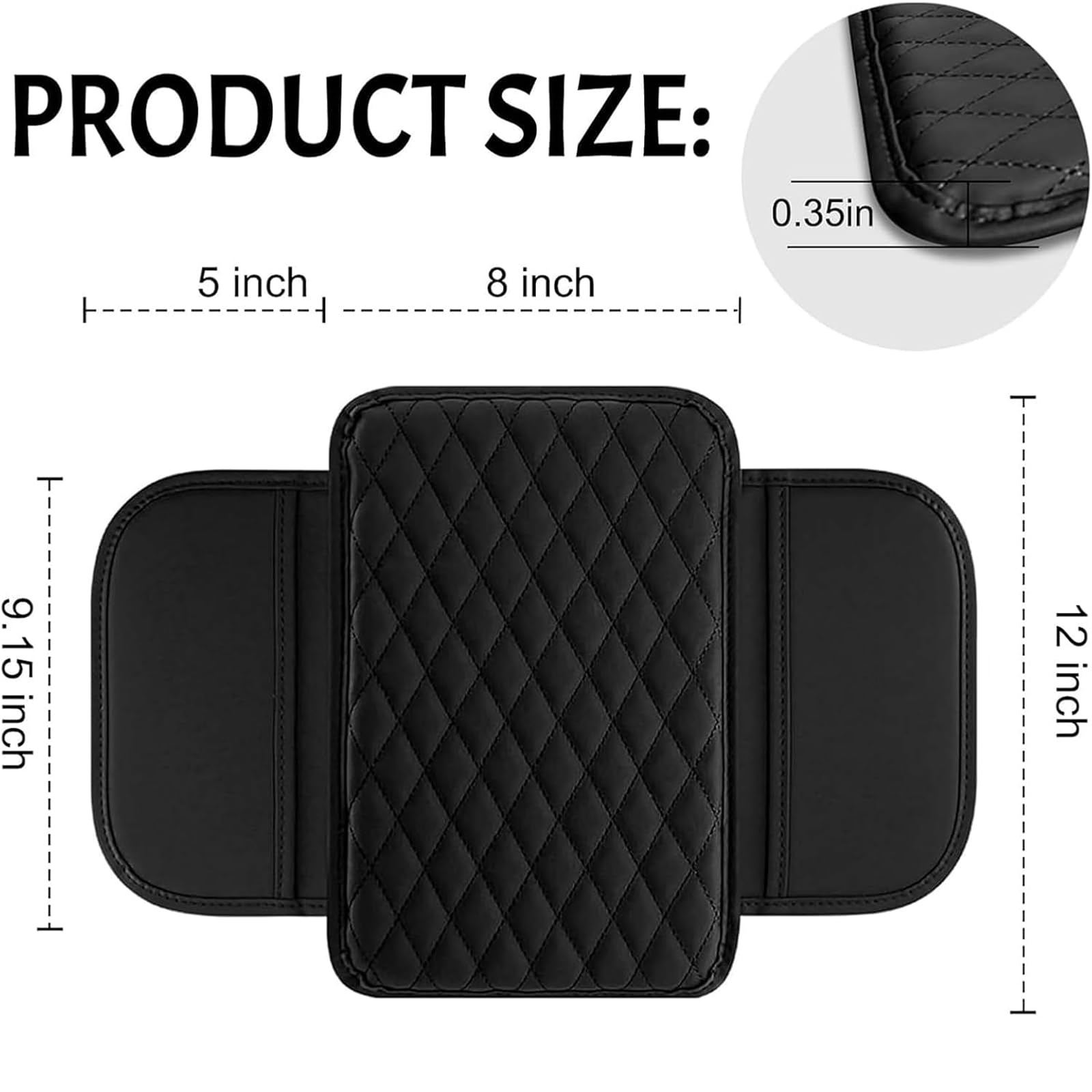 Auto Armlehnen Polster Für Mercedes ML W163 W164 W166 - Leder Abdeckung Mit Organizer Taschen