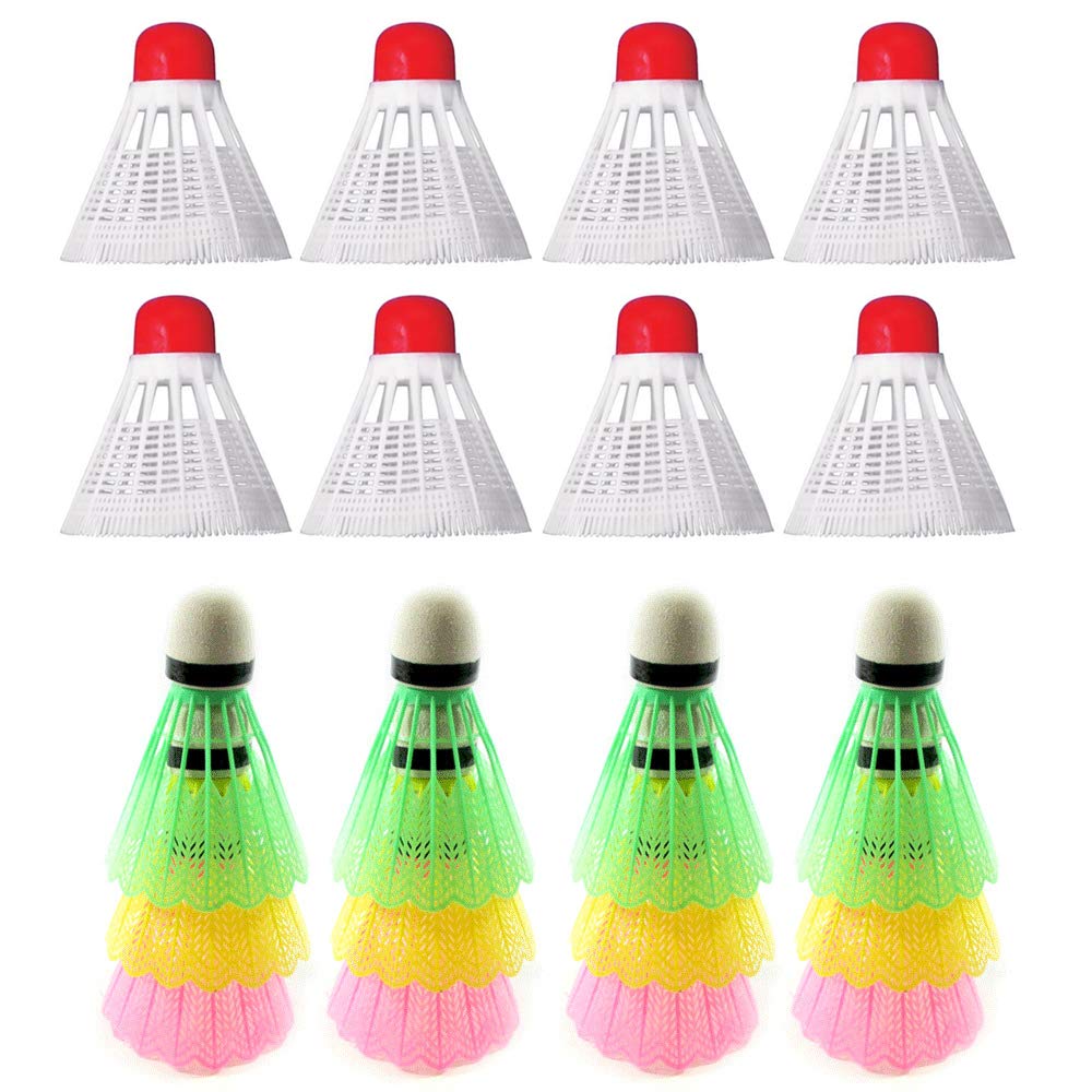 6 PCS Shuttlecock Nylon Feather Badminton Birdies Training Sport Sturdy Shuttles