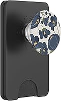 Vista 7 de PopSockets PopGrip con bonito estampado botánico floral azul marino, agarre intercambiable para teléfonos y tabletas PopSockets estándar PopGrip