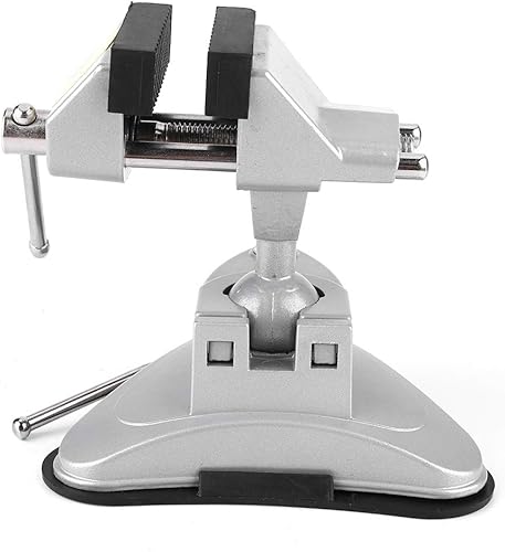 Miniatura 5 de Tornillo de ancho de mandíbula de 2.756 in, abrazadera de mesa de aleación de aluminio de 360 grados Abrazadera giratoria ancho de mandíbula 2.756