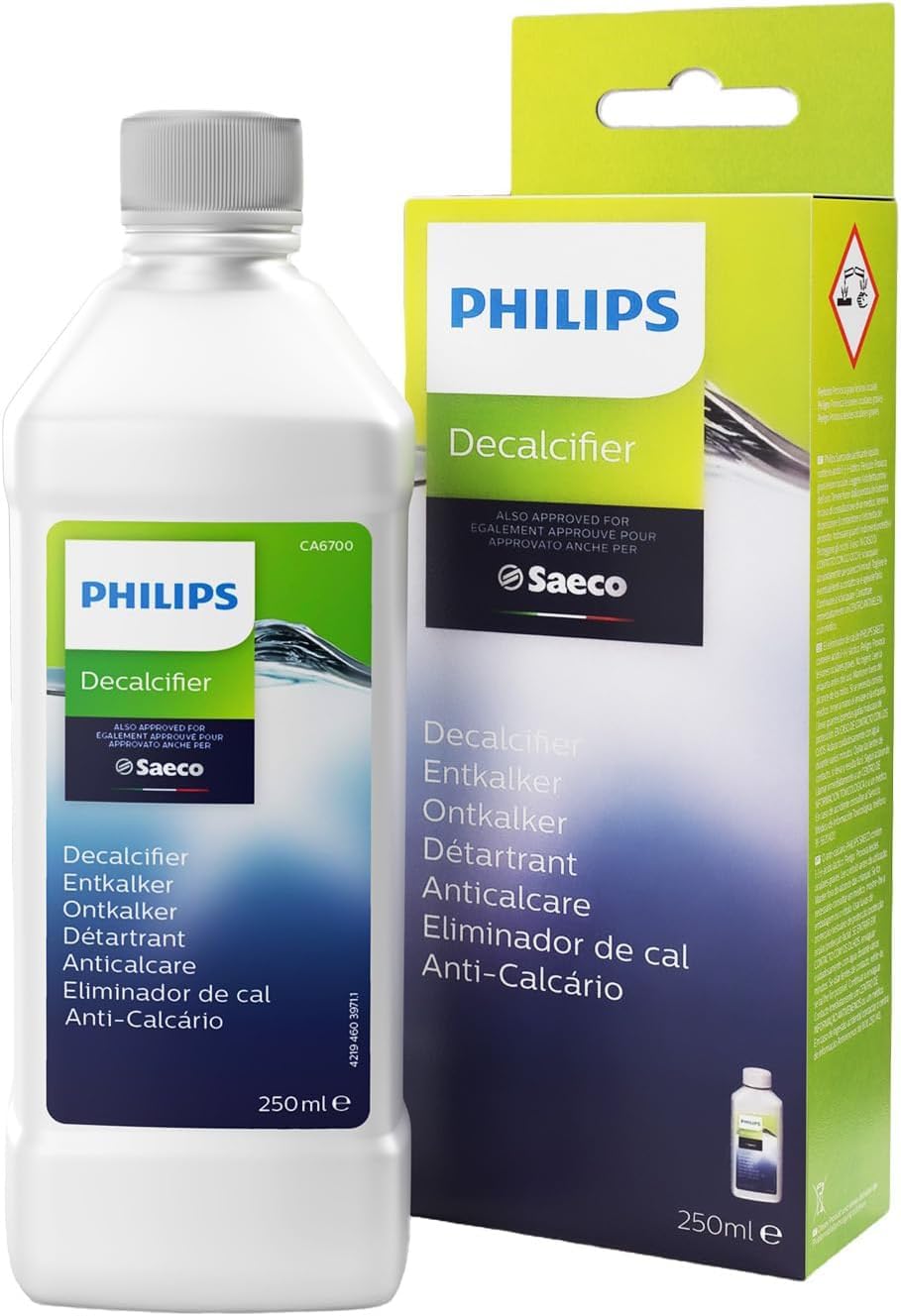 Sillar Kit Entretien Machines à Café Philips Saeco Détartrant 250 ml Dégraissant CA6704/10 Graisse HD5061 2 Filtres CA6903 Brosse