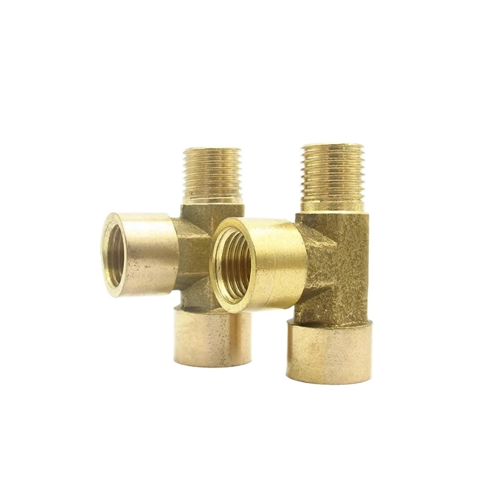 Adaptador de tuberías de latón 3 vías BSP duradero para instalaciones de fontanería estables