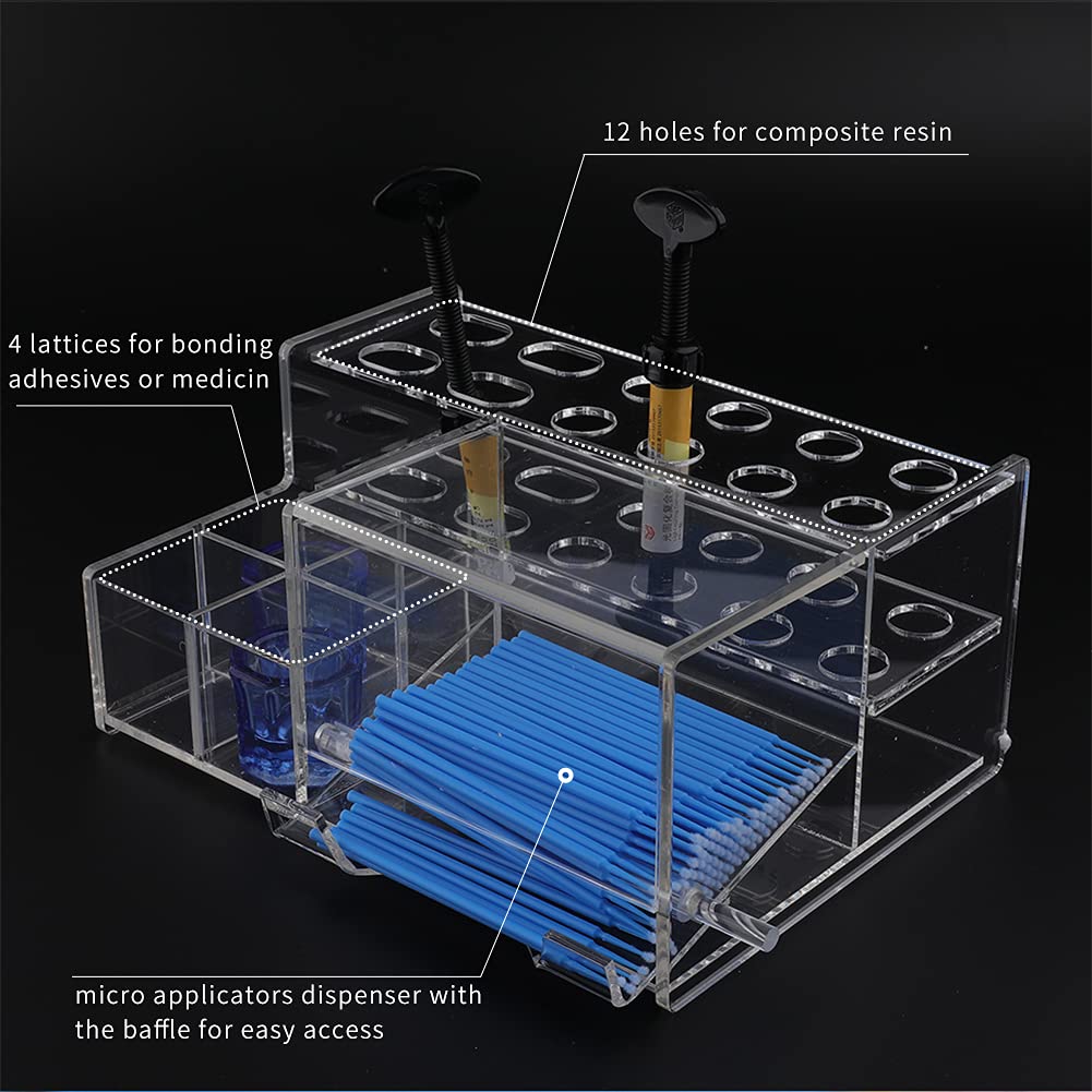 Buy LVCHEN Dental Composite Organizer MultiFunction Acrylic