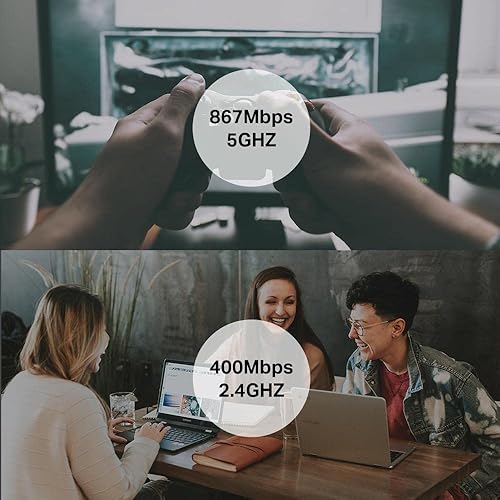 Vista 22 de TP-Link Adaptador WiFi USB AC1300 (Archer T3U) - Adaptador de red inalámbrica de doble banda 2.4G/5G para PC de escritorio, MU-MIMO WiFi Dongle, USB