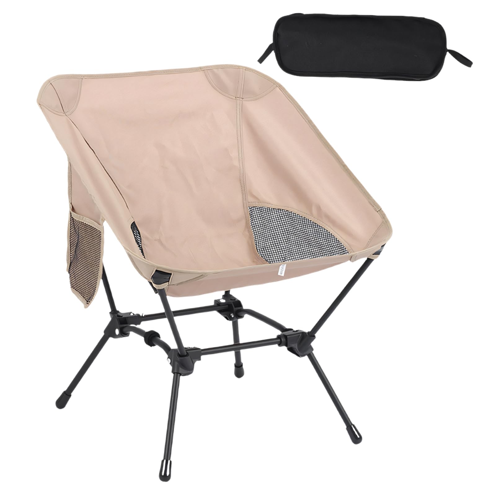 Chaise de camping portable avec structure en fer pour éviter le mal de dos