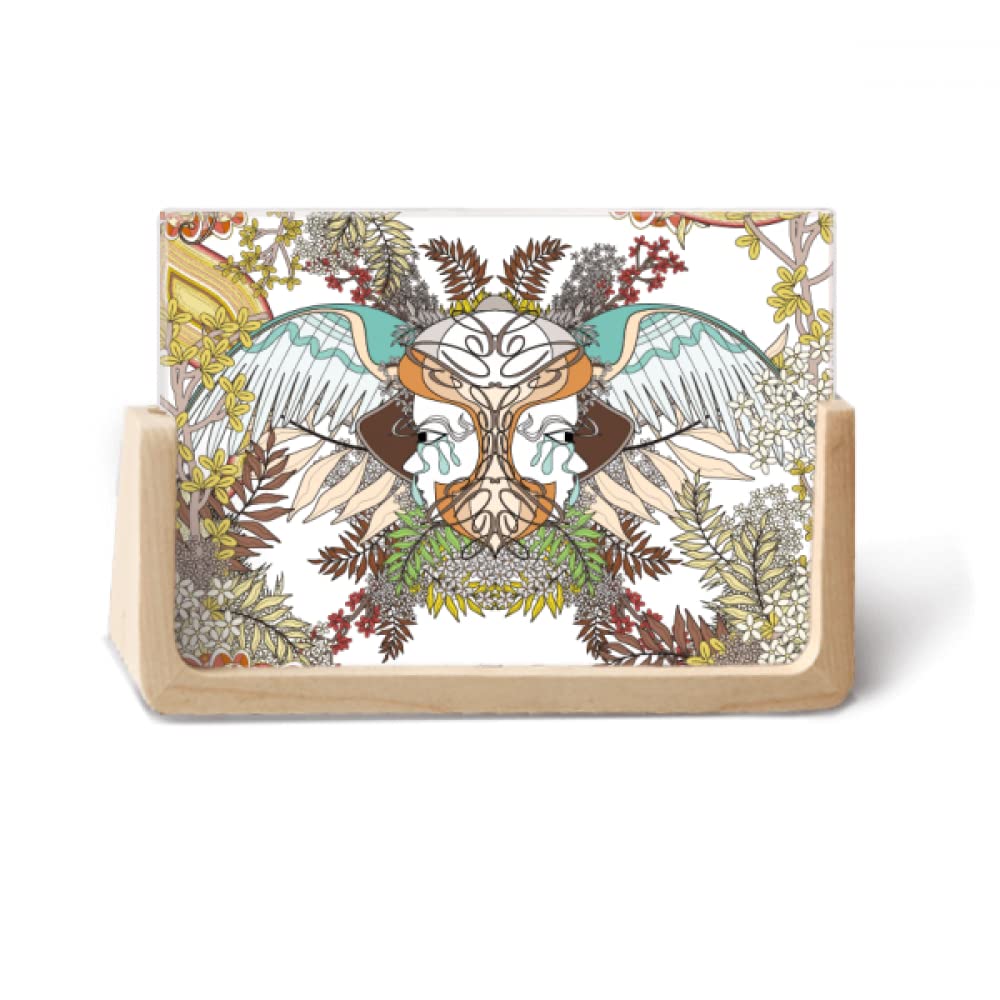 Ukiyo-e Wing Flower Tree Japan Photo Wooden Photo Frame Tabletop Display