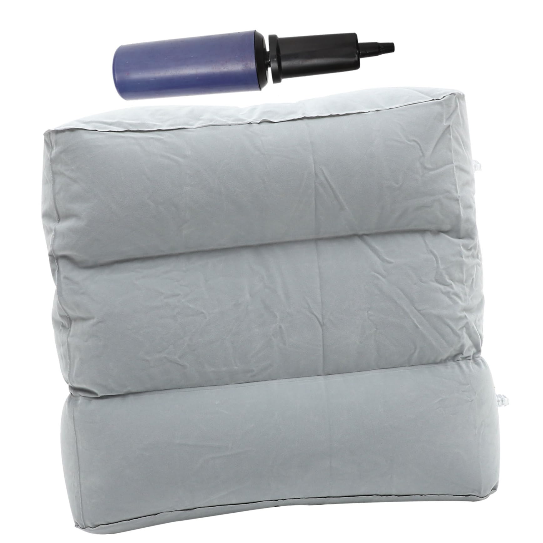 Reposapiés Inflable de Viaje, 3 Alturas Ajustables, Cojín Portátil para Descanso de Pies en Vuelos, Trenes, Oficina Color Aleatorio Estilo Aleatorio