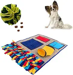 Kit Brinquedo de Enriquecimento Ambiental para Cães e Gatos Cachorro Bola de Forrageio Tapete Interativo Fuça Fuça (Bola Verde)