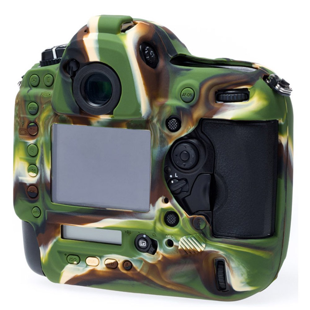 Coque Silicone EasyCover ECND4SY Pour Appareil Photo Nikon D4S - Jaune - Protection Ultra Fins