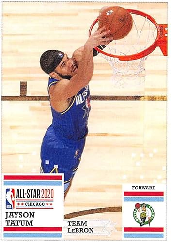 Miniatura 1 de 2020-21 Panini Stickers #38 Jayson Tatum Official NBA Basketball Album Sticker Measuring 2.75 inch tall X 2 inches wide in Raw (NM or Better
