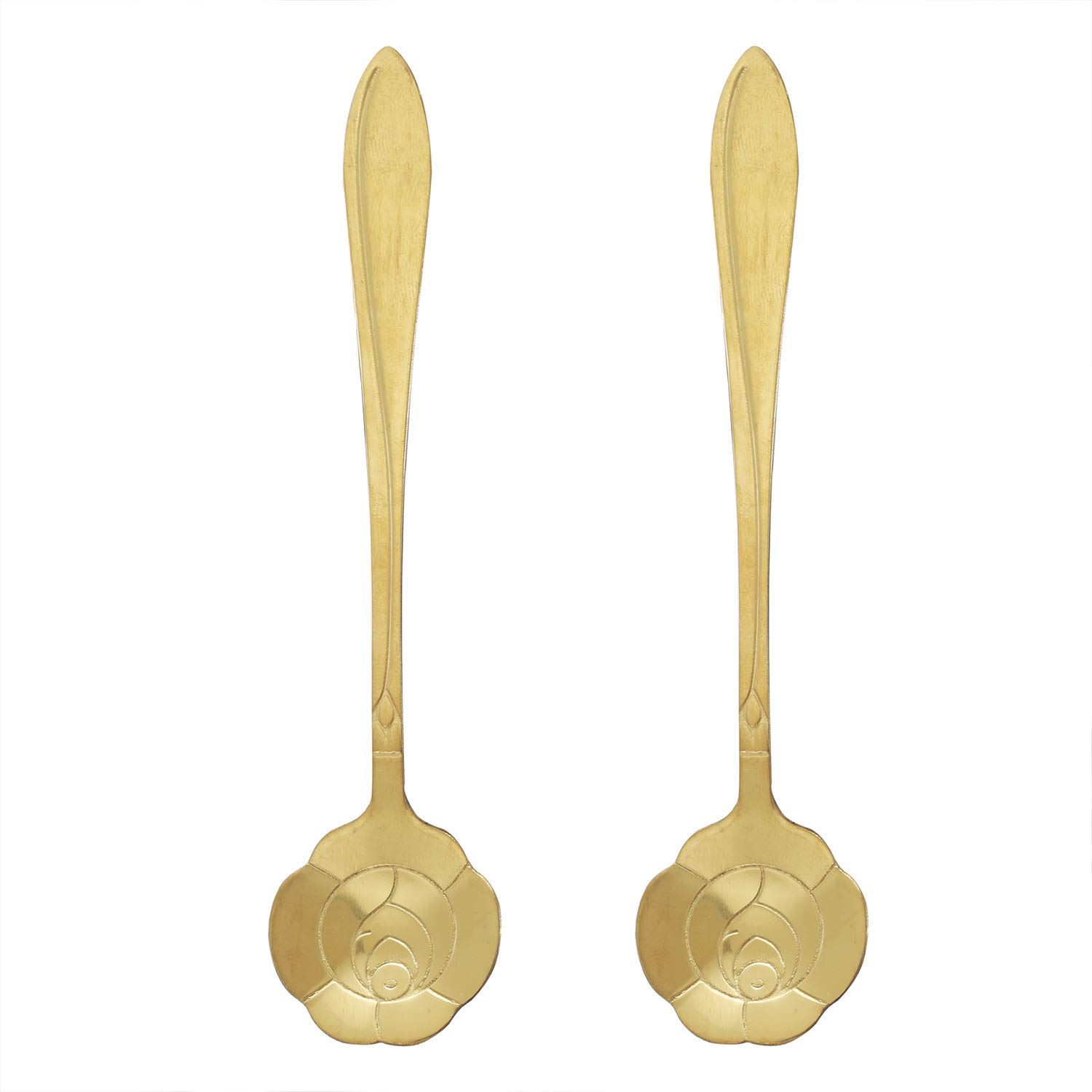 25 Herzförmige Mini-Kaffeelöffel Mit Dankeskarten – Goldfarben, 18,8 Cm, Für Brautparty, Hochzeit & Gastgeschenke