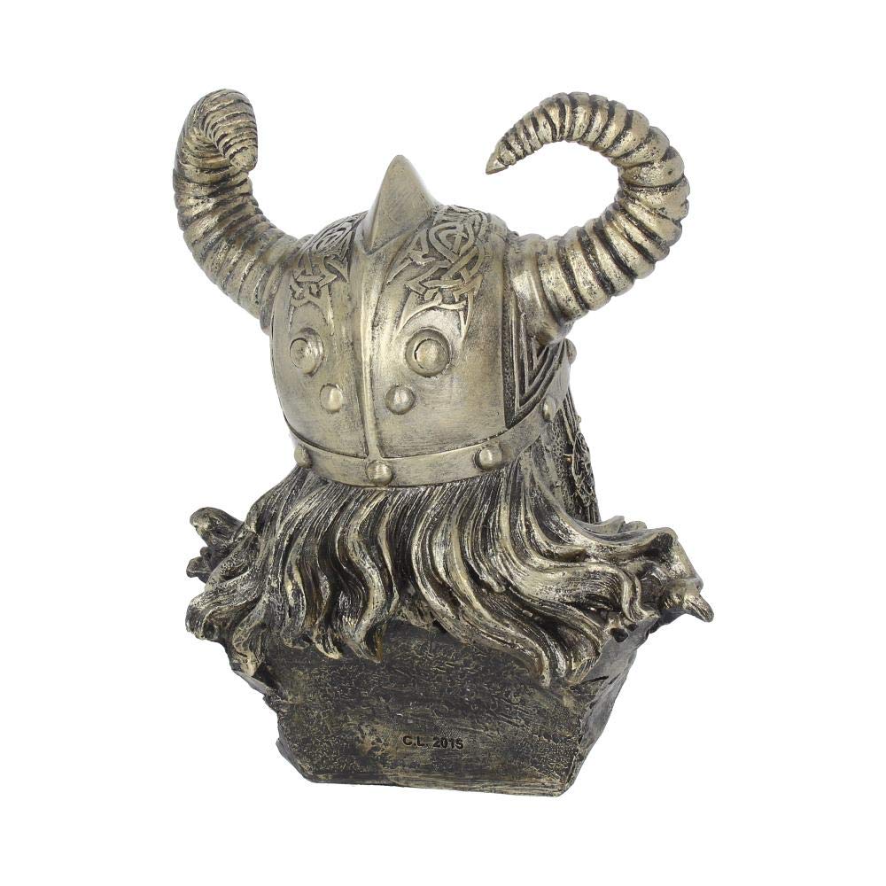 Nemesis Now Odin Bust Figurine 27cm Bronze, 18cm - Image 4