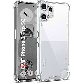 TheGiftKart Crystal Clear Back Cover Case for CMF by Nothing Phone 2 Pro 5G | Shock Proof 360° Protection | Hard Clear Back Cover Case for CMF by Nothing Phone 2 Pro 5G (PC & TPU, Transparent Bumper)