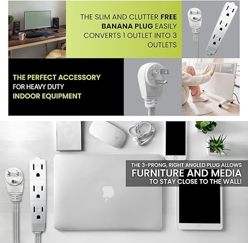 Miniatura 7 de Go Green Power GG-19615-2 - Cable de extensión para exteriores, 2 unidades, color blanco