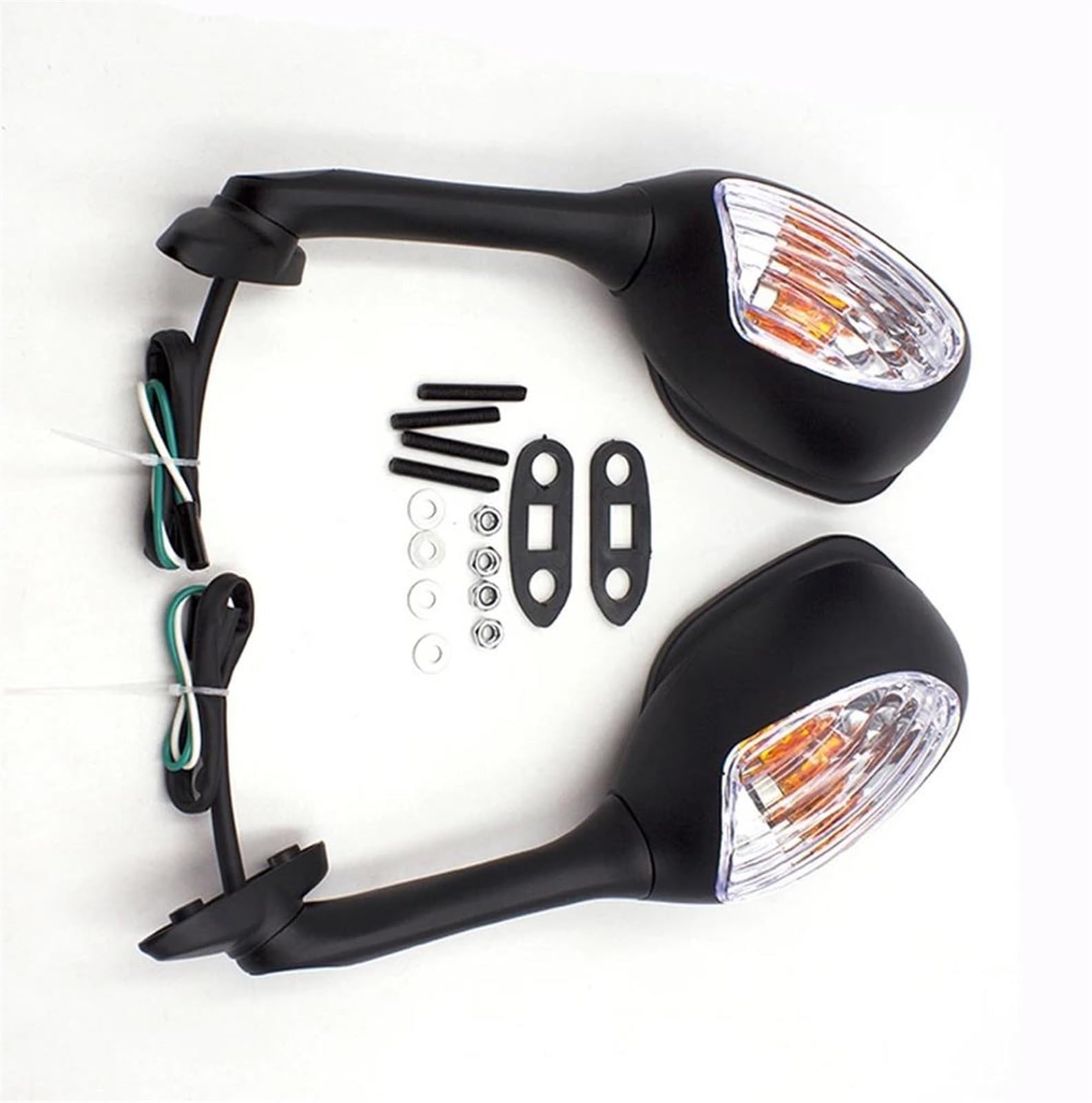 Espejos retrovisores con luces direccionales para motos Suzuki SV650S y SV650 de 2003 a 2008 6