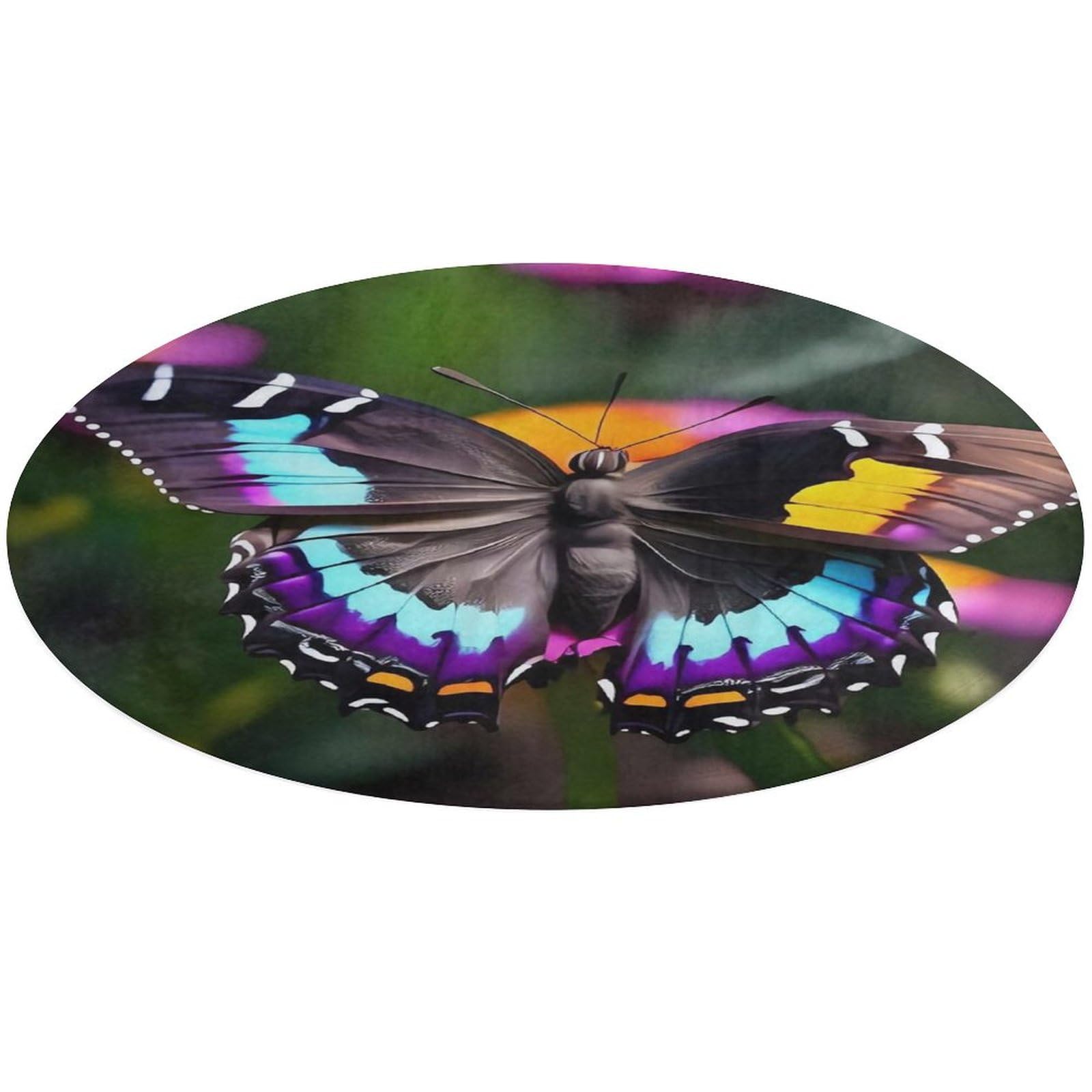 Tapis de porte rond antidérapant ultra doux absorbant pour la salle de bain