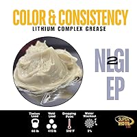 Vista 4 de Litio Complex Grease SUPERKOTE 2000 - Grasa lubricante blanca Superkote 2000 multiusos, complejo de litio, lubricante, EP, alta temperatura