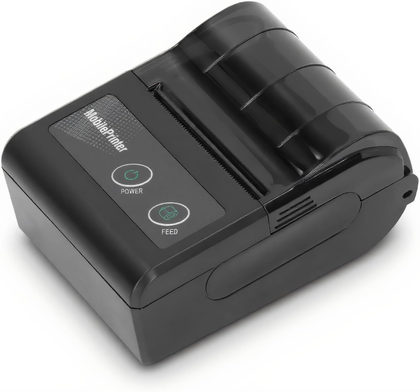Receipt Printer, Mini BT Thermal Printer with 58mm Print Paper Roll, Smartphone Control, Portable Personal Bill Printer for Restaurant Sales Retail