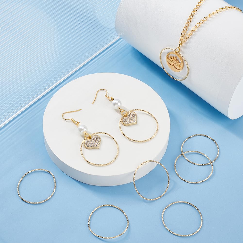16 Anneaux De Liaison Coeur Acier Inoxydable - 4 Tailles (14-32mm) - Pour Création Bijoux DIY