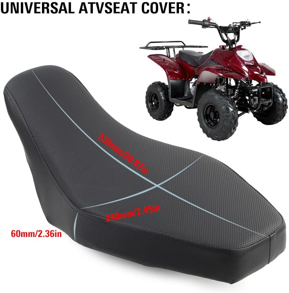 GZYF ATV Quad 4-Wheeler Seat Cushion Cover Replacement for Coolster, for Taotao, For Chinese 49cc 50cc 110cc 125cc ATV models