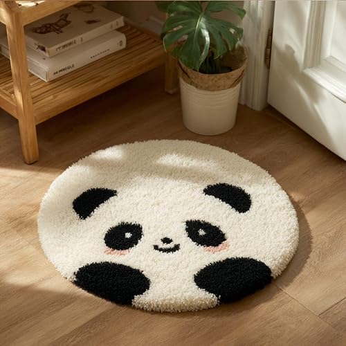 Kitquiver Latch Hook Rug Making Kit Panda 50X50Cm