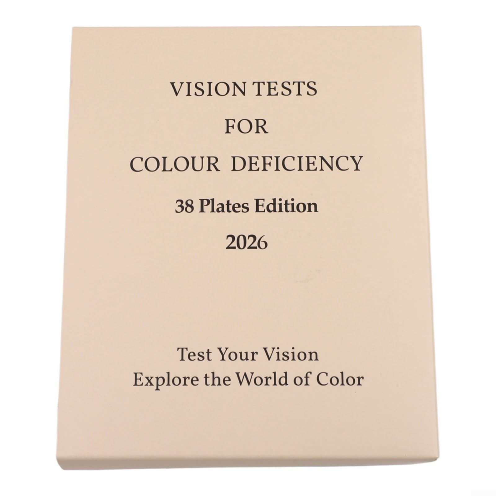 Ishihara – Livre de test de daltonisme – Édition 2024 – Kit de dépistage de la vision optométrie à 38 plaques pour détection de carence rouge-vert pour un usage clinique et domestique