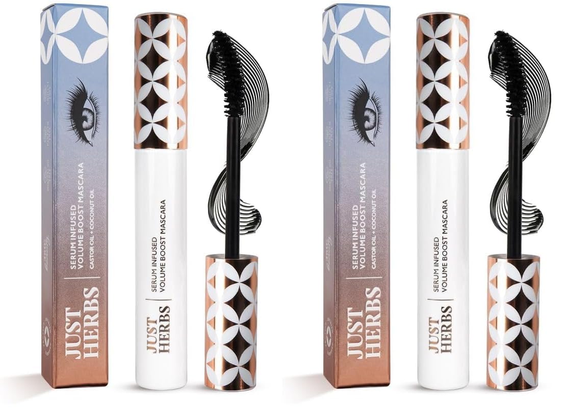 Just Herbs Serum Infused Volume Boost Mascara Highly Pigmented Waterproof Long Lasting 8ml