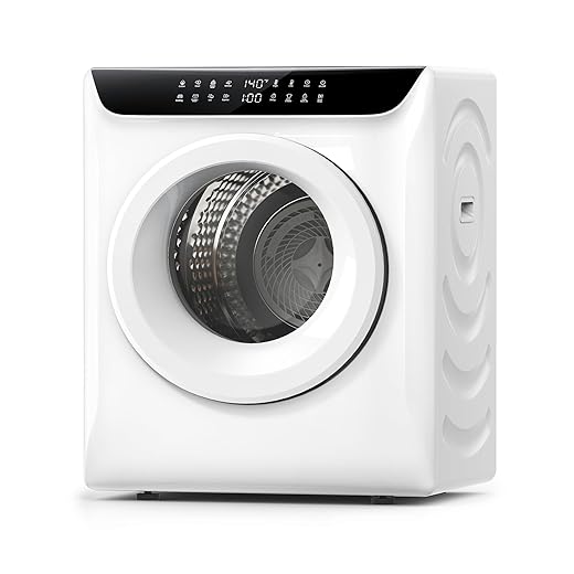 3.5 Cu.Ft Portable Dryer for Clothes, 8 Drying Programs, 1400W Clothes Dryer with LED Control Panel, 120V Dryer, Delay Timer, Anti-Crease, Portable Dryers for Laundry, Apartment, Dorms, Home
