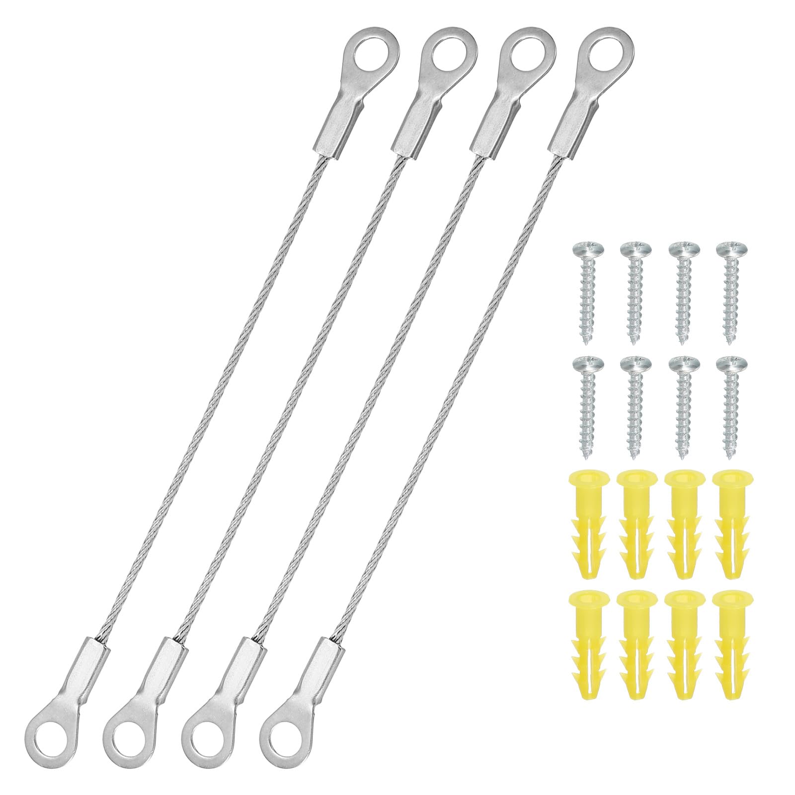 Charnière de porte d'armoire PATIKIL 10.2cm en acier inoxydable durable x4