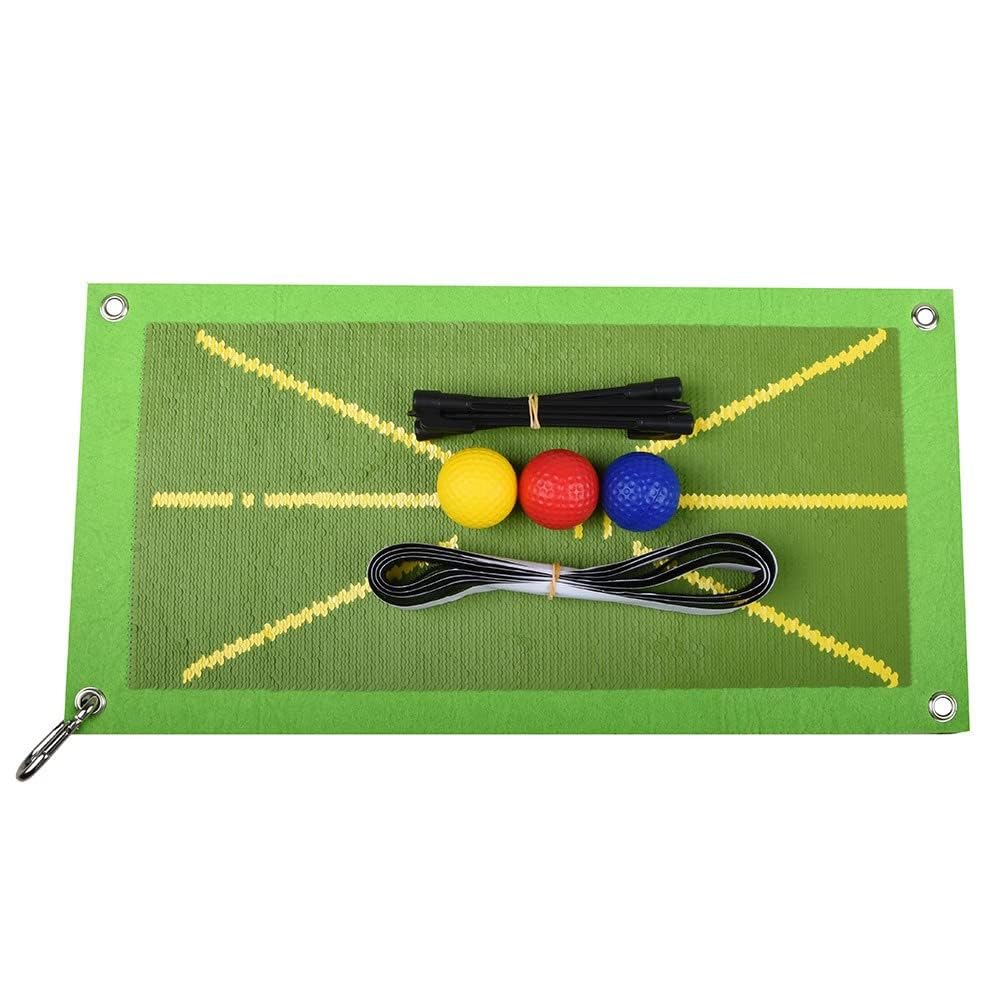 Tapis de Balançoire de Golf, Tapis de Frappe et d'Entraînement de Golf Portable - Détection de Swing et Pratique