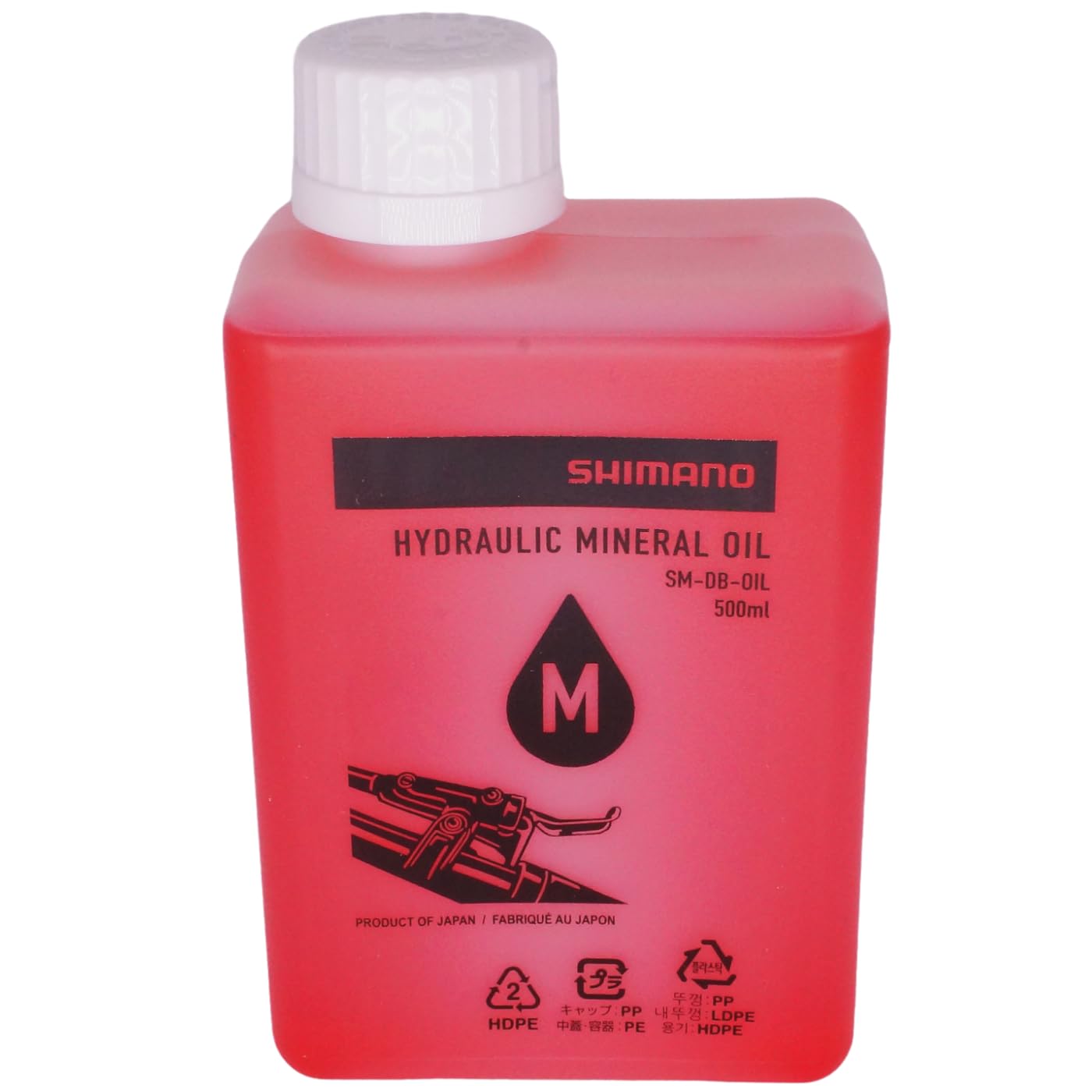 SHIMANO Olio minerale per freni a disco, per freni a disco, rosso, ISMDBOIL05M