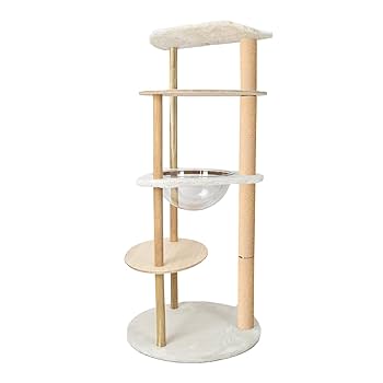 キャットタワー 多機能 木製 猫タワー 隠れ家付き 爪とぎ 展望台 Amazon | kaitou キャット タワー 木製 据え置き 爪とぎ 展望台