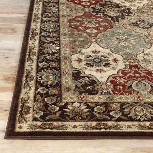 Superior 2.6X8RUG-PALMYRA Elegant Palmyra Collection Area Rug, 10Mm Pile Height With Jute Backing, Gorgeous Traditional Persian Rug Design, Anti-Static, Water-Repellent Rugs - 2'7 Inch X 8' Runner thumb #3