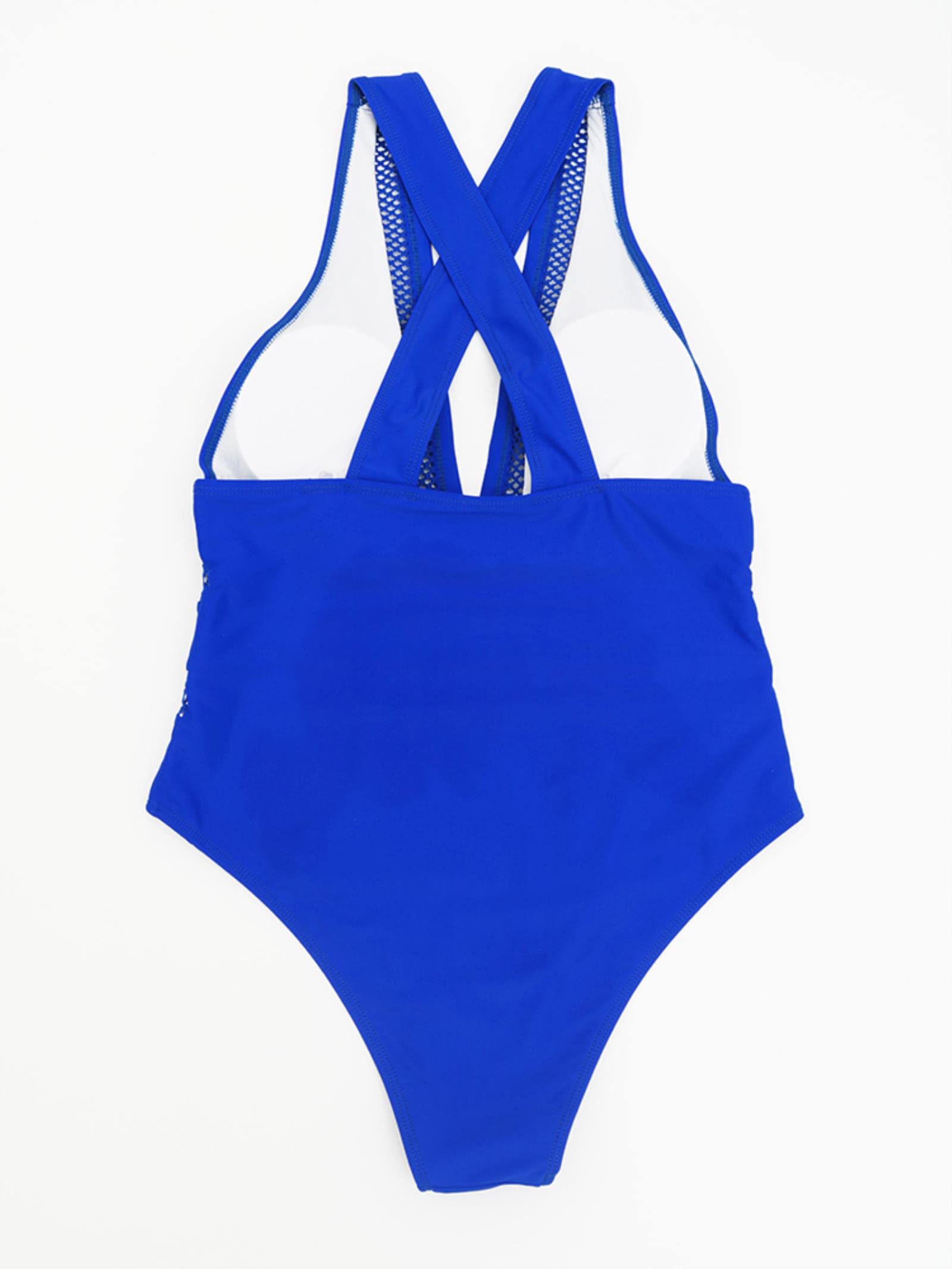 Costume Da Bagno Un Pezzo Donna - Sexy Con Scollo A V In Mesh, Monokini - Foto 9