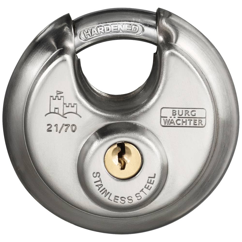 Burg-Wachter Stainless Steel Disc Padlock 70Mm