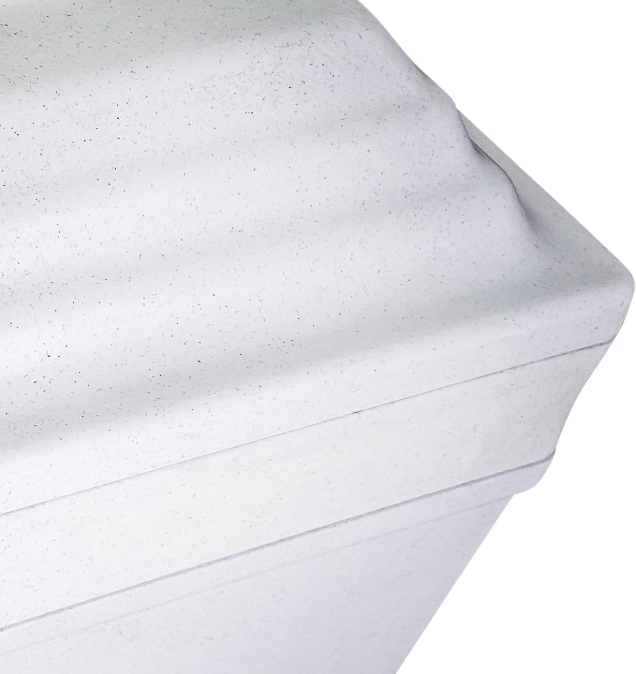 Fortress Urn Vault Double in White, Urn Vault for Two, Companion Urn Vault for Ground Burial, Holds Two Adult Cremation Urns for Human Ashes, Durable Cremation Urn Vault for Cemetery Burial