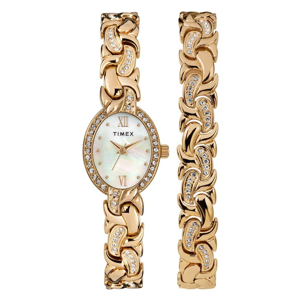 Timex Classic 19 mm Damen-Armbanduhr, Gold Tone, Gold Tone, 19 mm