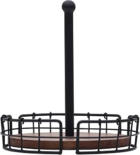 Pfaltzgraff Anvil Cage - Organizador de mesa para condimentos, 9.5 x 9.5 x 10.25 pulgadas, color negro