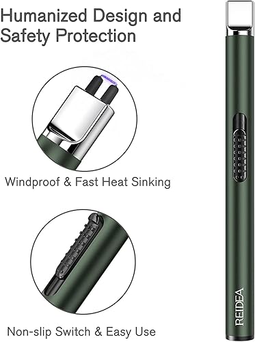 Miniatura 8 de REIDEA Encendedor de velas electrónico S4 (paquete de 2 unidades, verde menta)